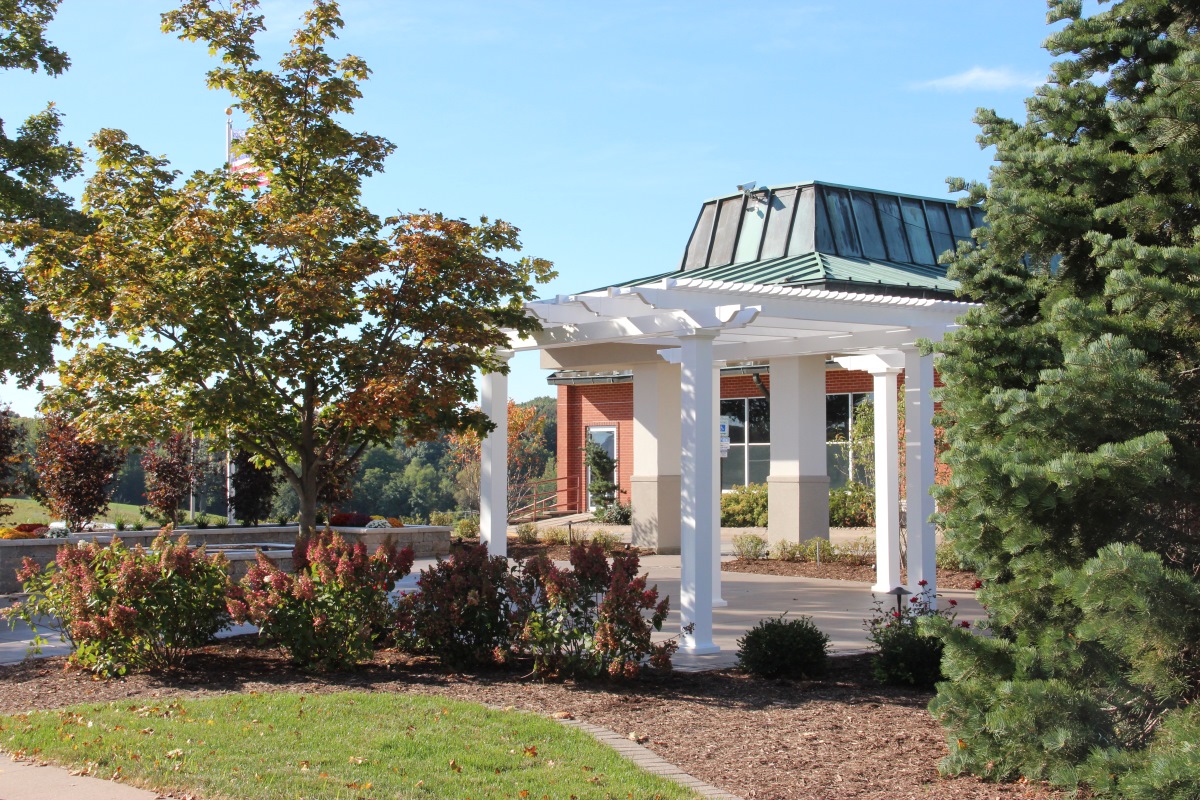 Alverno front courtyard