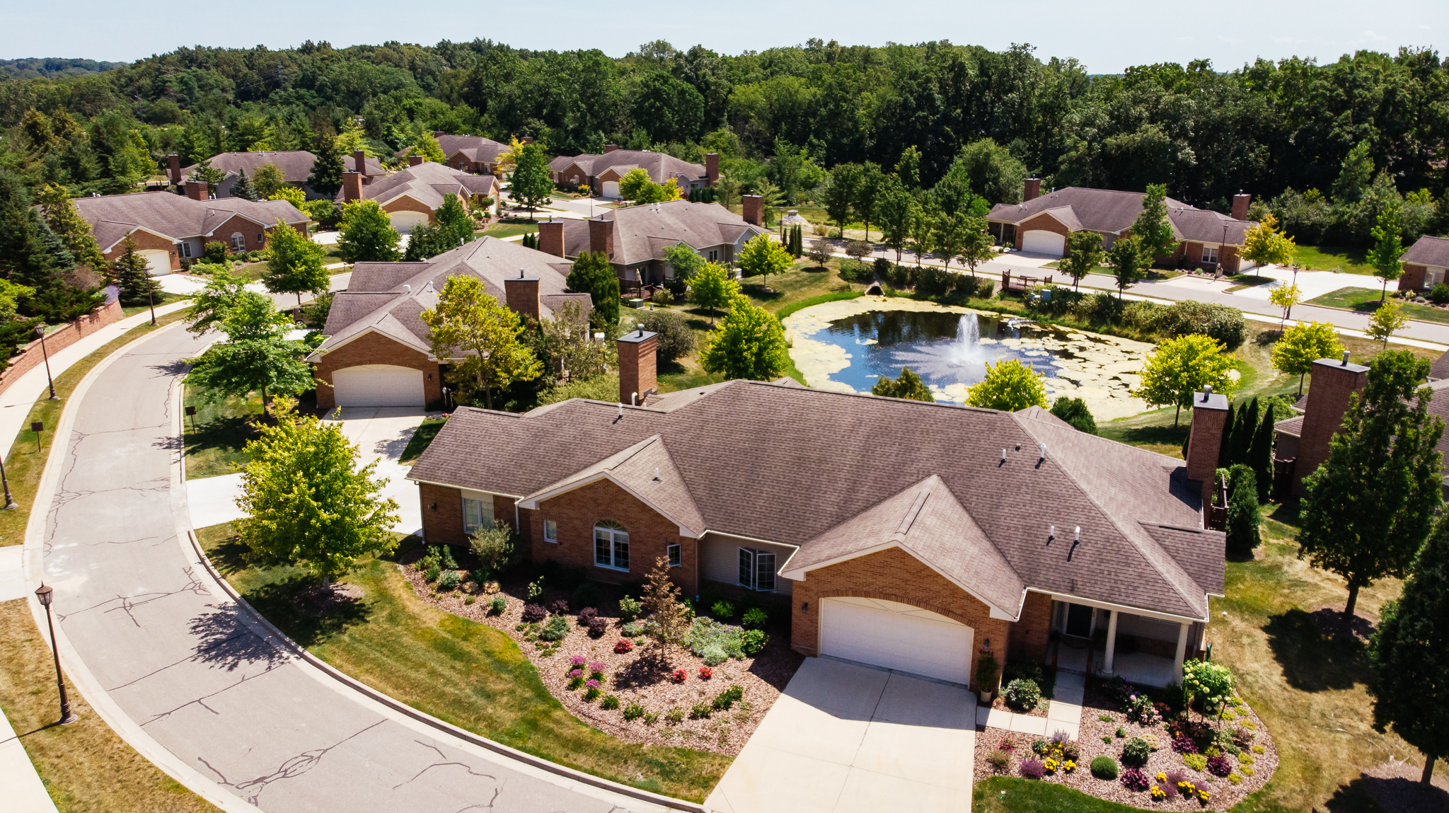 Overhead view of the Glacier Hills Meadows Villas