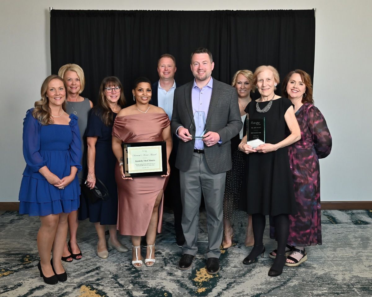 group photo of award recipients and THSC leaders